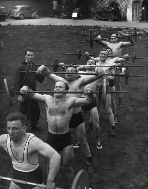 Weight lifting, 1950