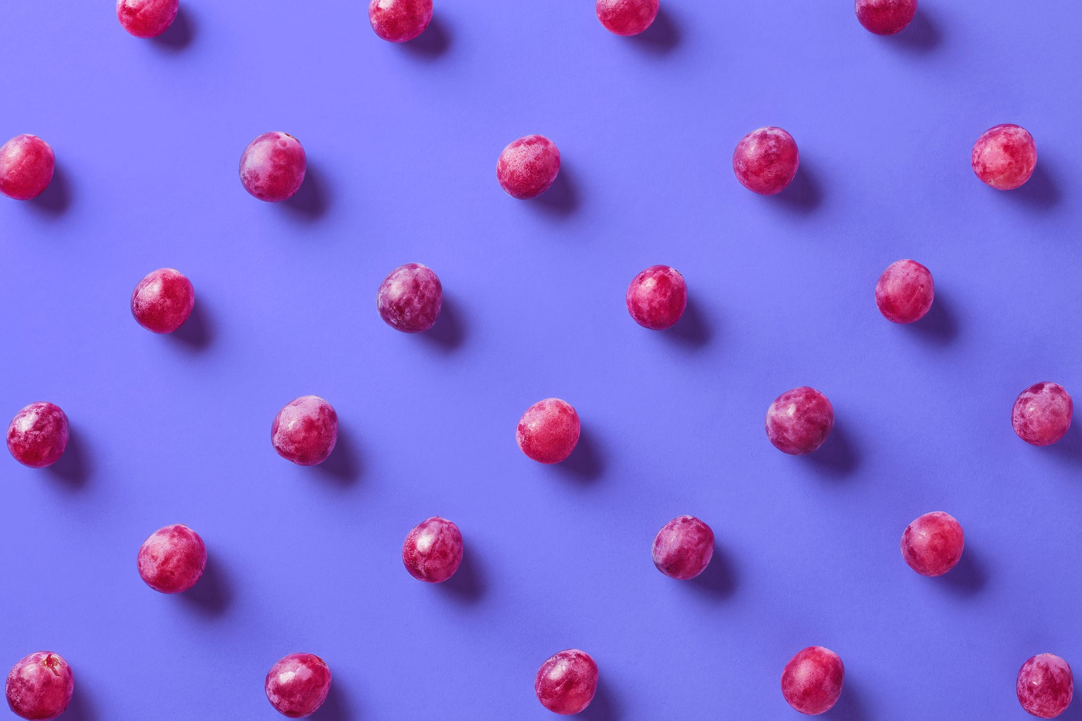 Colorful pattern of grapes