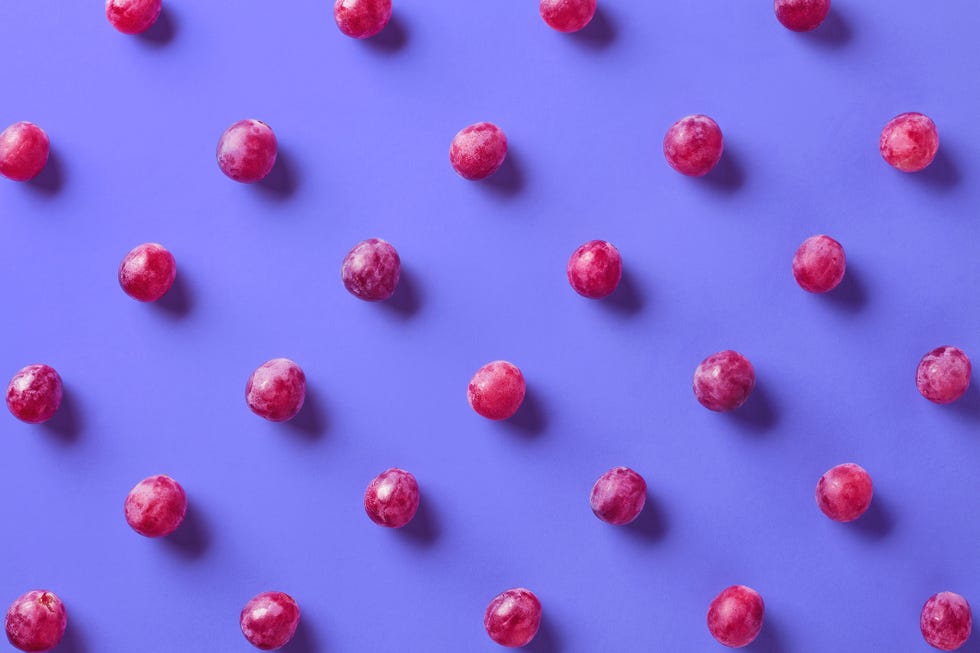 Colorful pattern of grapes