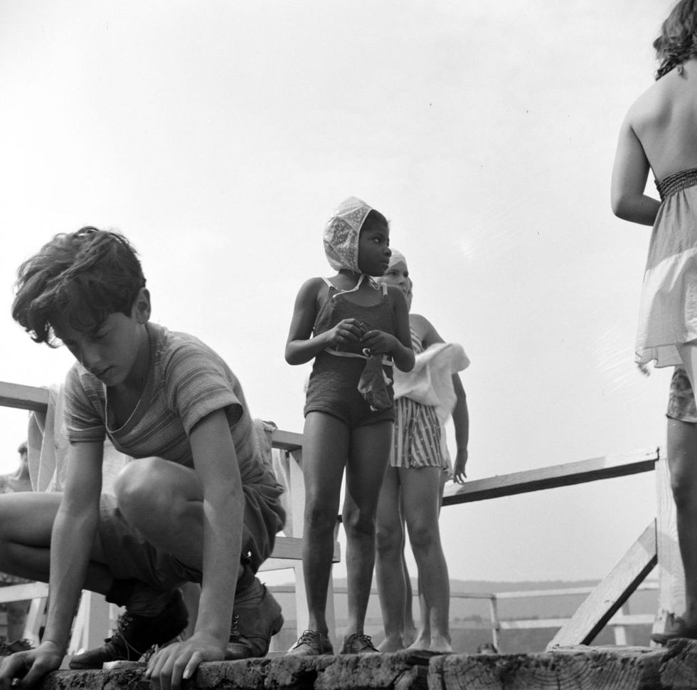 haverstraw, new york usa interracial activities at camp christmas seals, where children are aided by the methodist camp service recreation includes swimming, fishing and boating creator, gordon parks, photographer, 1912 2006 date, august 1943 photo by photo 12 universal images group via getty images