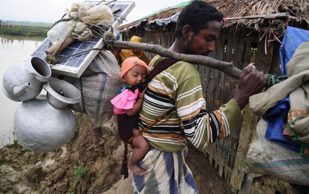 Rohingya refugee solar panel