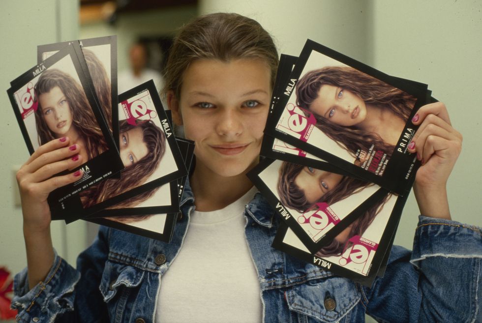 hollywood, ca,    june 12 13 year old milla jovovich starts he career in hollywood , born december 17, 1975  is a ukrainian born who became an american supermodel, actress, musician, singer, and clothing designer photographed june 12, 1988 hollywood, california   photo by paul harrisgetty images