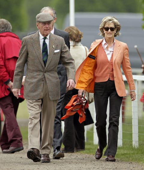 windsor, united kingdom   may 14 embargoed for publication in uk newspapers until 48 hours after create date and time hrh prince philip, the duke of edinburgh, and lady penny brabourne formerly lady penny romsey during day three of the royal windsor horse show 2009 on may 14, 2009 in windsor, england photo by indigogetty images