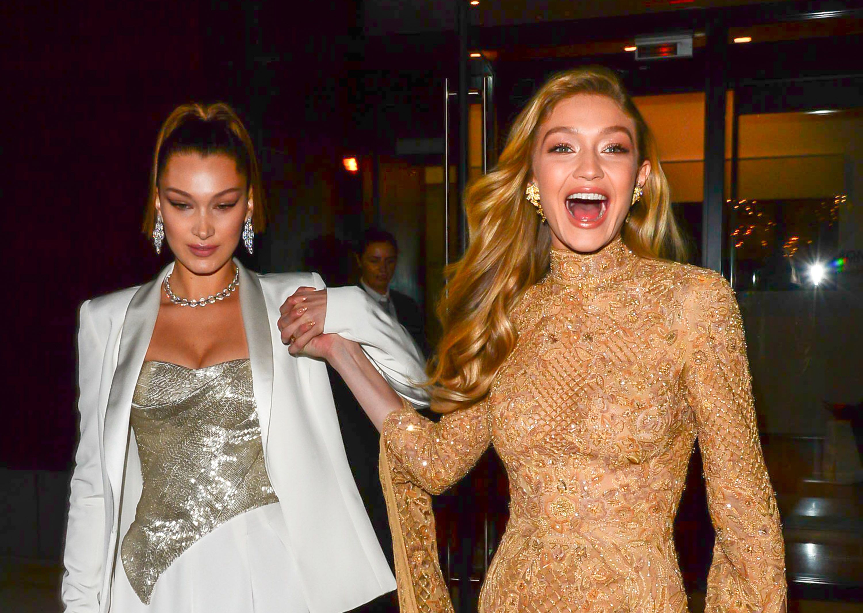 NYFW: Bella Hadid helped Gigi down the runway