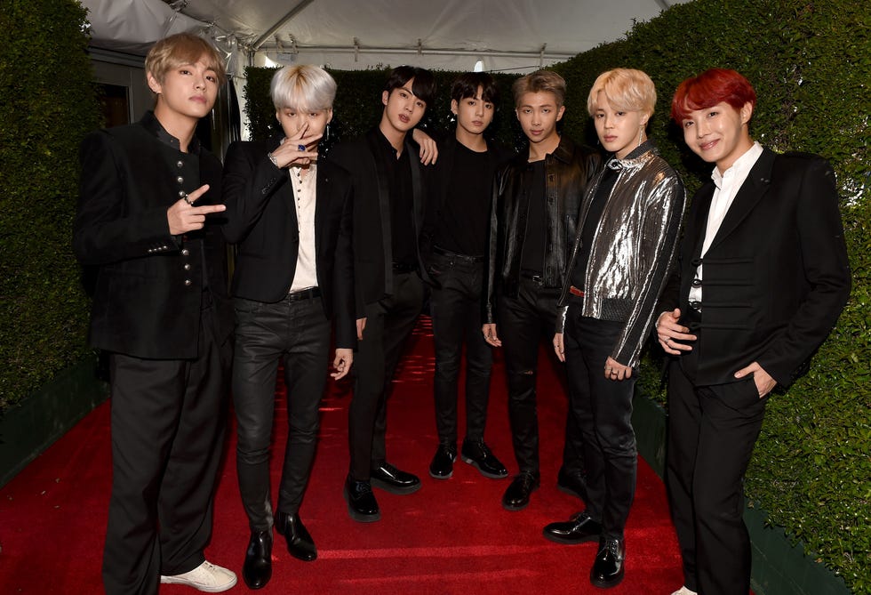 BTS on AMAs Red Carpet Revamps Suiting in Loafers & Sneakers – Footwear News