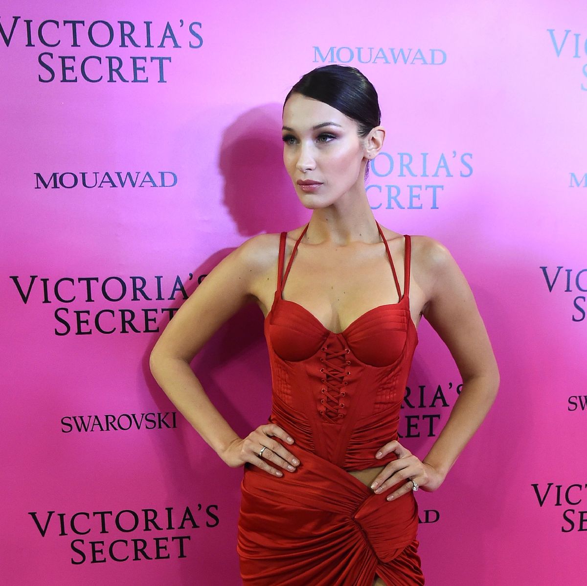 Bella Hadid Stays Smiley in Sexy Red Dress at Victoria's Secret Fashion  Show After Party!: Photo 3990726, 2017 Victoria's Secret Fashion Show,  Bella Hadid Photos