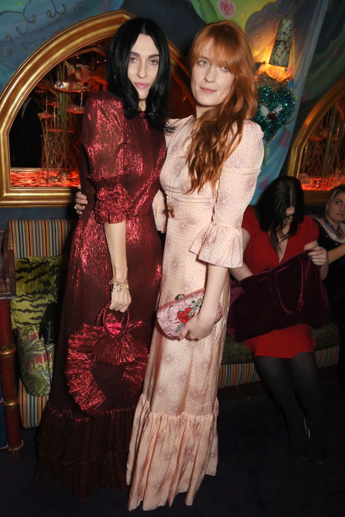 Susie Cave with Florence Welch, a noted fan of the Vampire's Wife