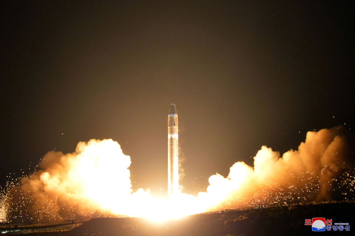 Hwasong-15 ICBM launch.