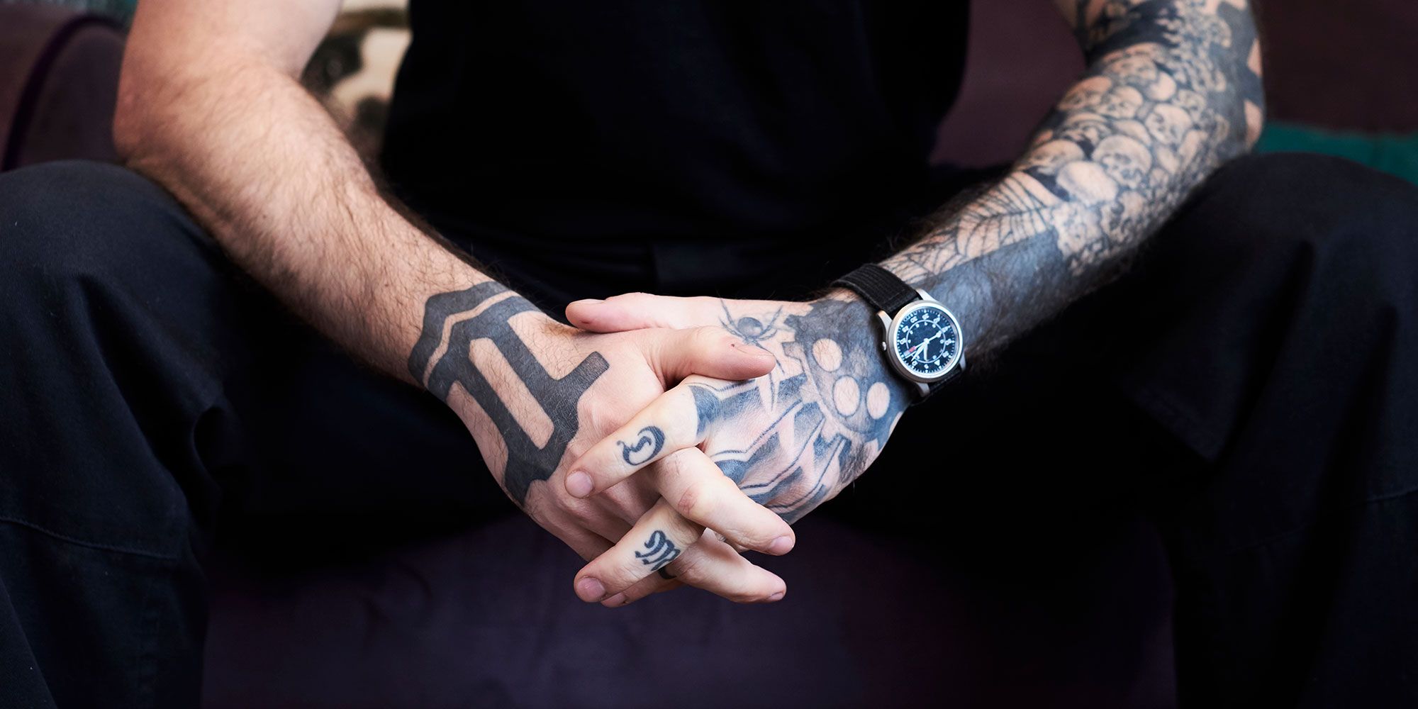 GOLDEN HOUR Luxury Retro Mens Quartz Watches with Tattoo Pattern Carved  Stainless Steel TwoTone Link Bracelet Waterproof Wrist Watch  Amazonin  Fashion
