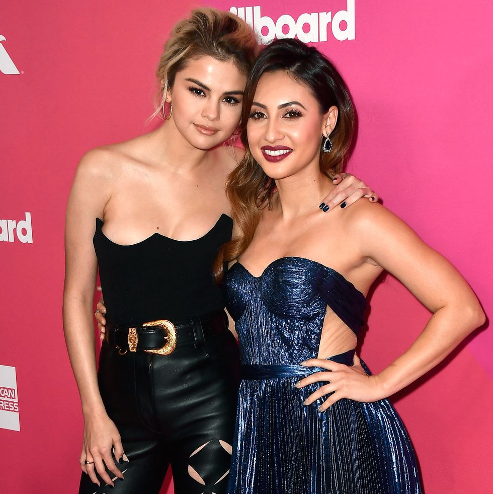 hollywood, ca november 30 honoree selena gomez l and francia raisa attend billboard women in music 2017 at the ray dolby ballroom at hollywood highland center on november 30, 2017 in hollywood, california photo by frazer harrisongetty images