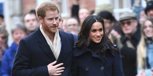 nottingham, england   december 01  prince harry and fiancée meghan markle attend the terrance higgins trust world aids day charity fair at nottingham contemporary on december 1, 2017 in nottingham, england  prince harry and meghan markle announced their engagement on monday 27th november 2017 and will marry at st georges chapel, windsor castle in may 2018  photo by samir husseinsamir husseinwireimage