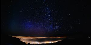 Sky, Night, Atmosphere, Star, Horizon, Astronomy, Cloud, Astronomical object, Space, Landscape, 