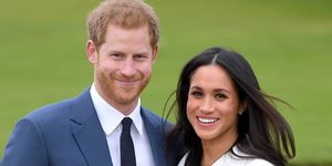 london, england   november 27  prince harry and meghan markle attend an official photocall to announce their engagement at the sunken gardens at kensington palace on november 27, 2017 in london, england  prince harry and meghan markle have been a couple officially since november 2016 and are due to marry in spring 2018  photo by karwai tangwireimage