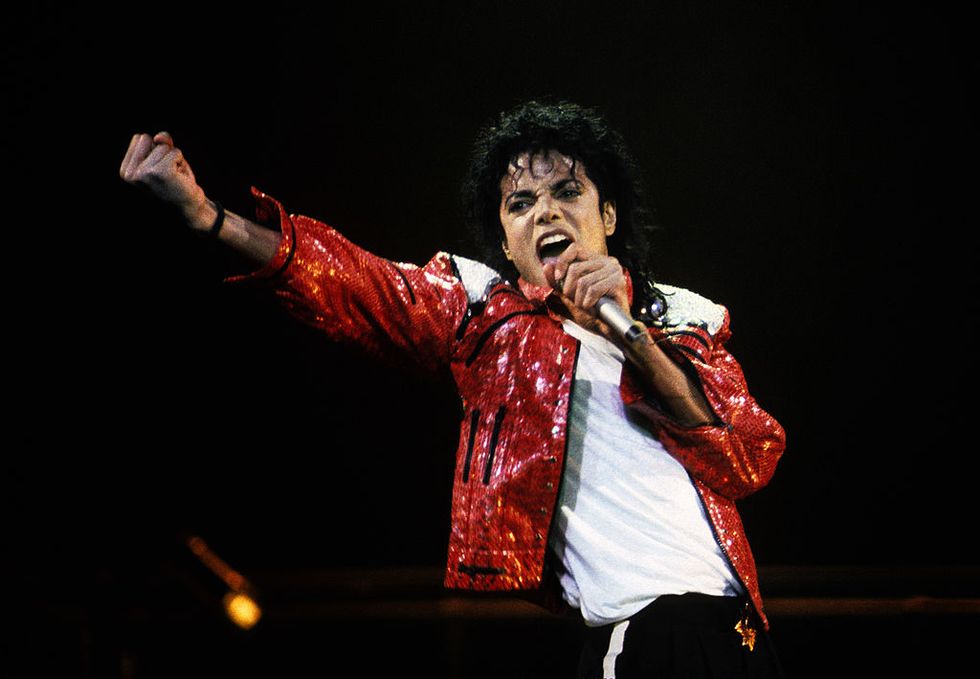 various, various june 25 michael jackson performs in concert circa 1986 photo by kevin mazurwireimage