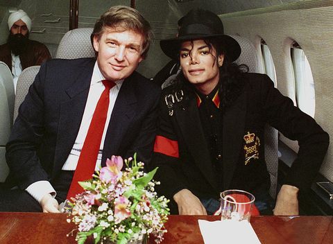 Donald Trump and Michael Jackson​ in 1990​