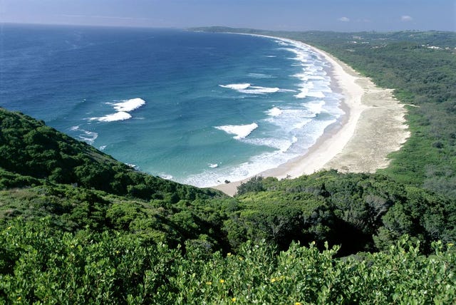 Coastal view of the north coast of New South Wales, Australia