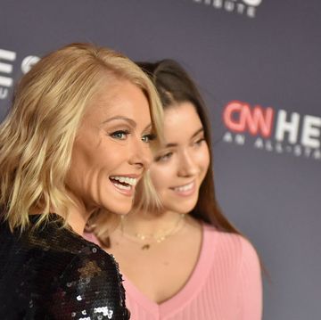 new york, ny december 17 kelly ripa and lola consuelos attend cnn heroes 2017 at the american museum of natural history