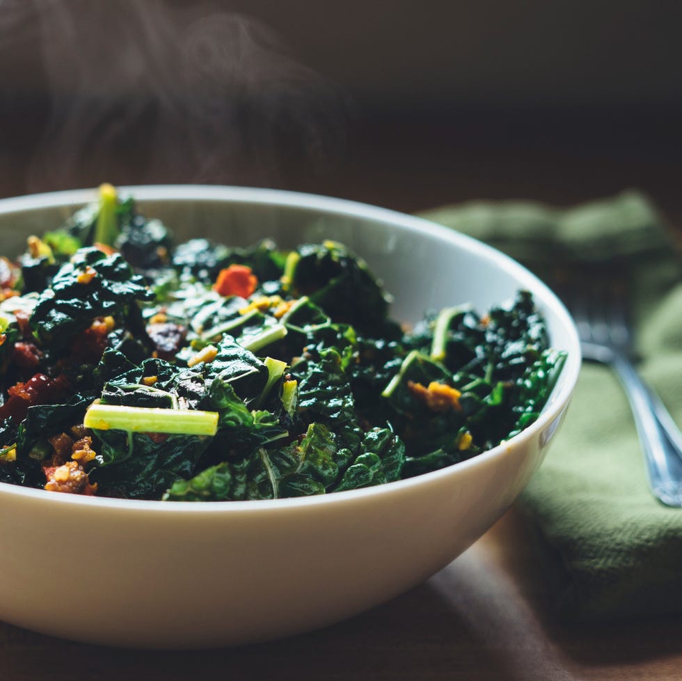 Close-Up Of Salad In Bowl kale