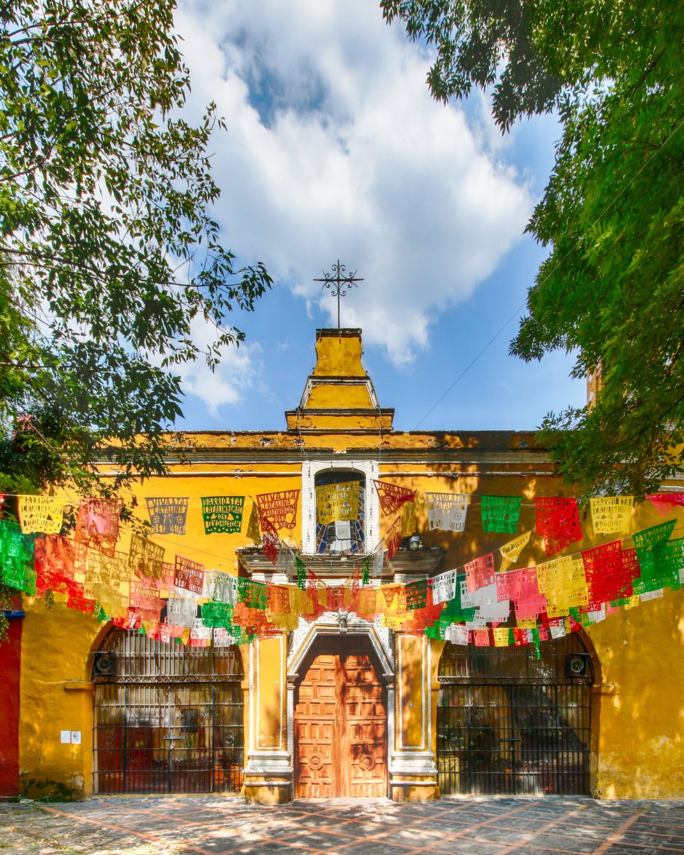 santa catarina church in coyoacan mexico city, mexico