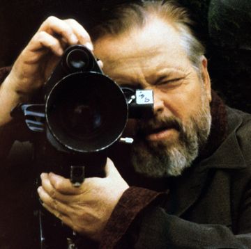 unspecified     orson welles on the set of verites et mensonges f for fake or truths and lies, 1973 photo by apicgetty images