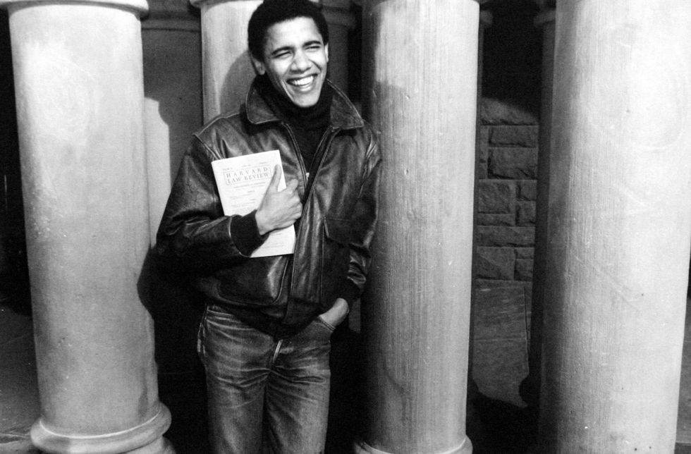 Barack Obama as student at Harvard university, c. 1992