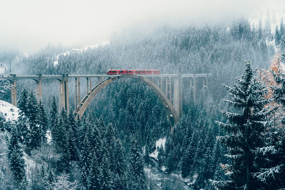 Train journey Switzerland