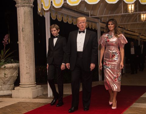 Barron, Donald, and Melania Trump 