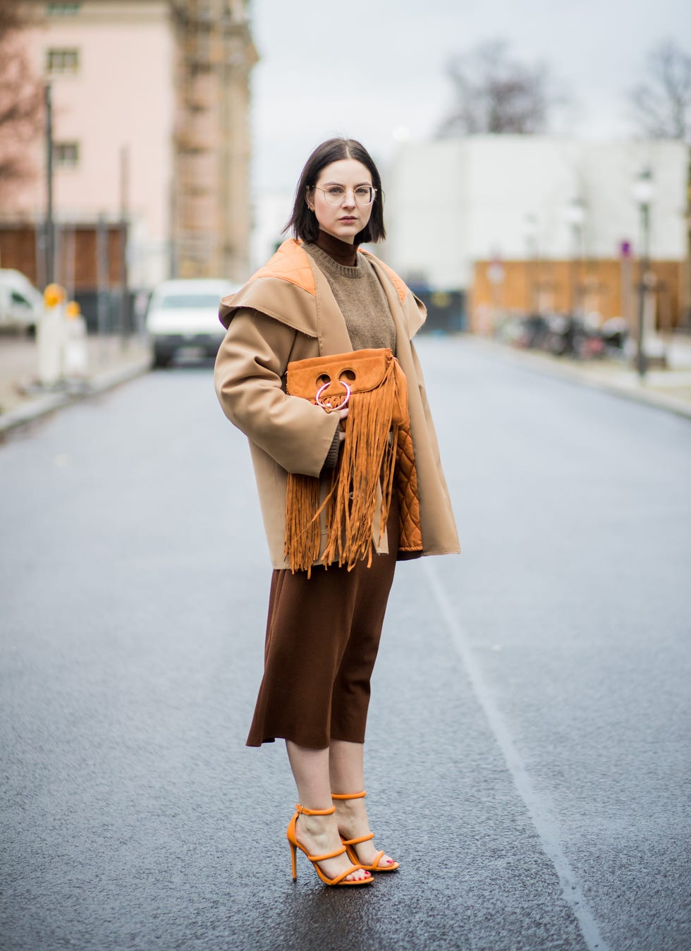 max-mara-camel-coat-louis-vuitton-brown-and-gold-shine-shawl-scarf