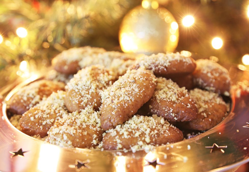 greek melomakarona traditional christmas cookies