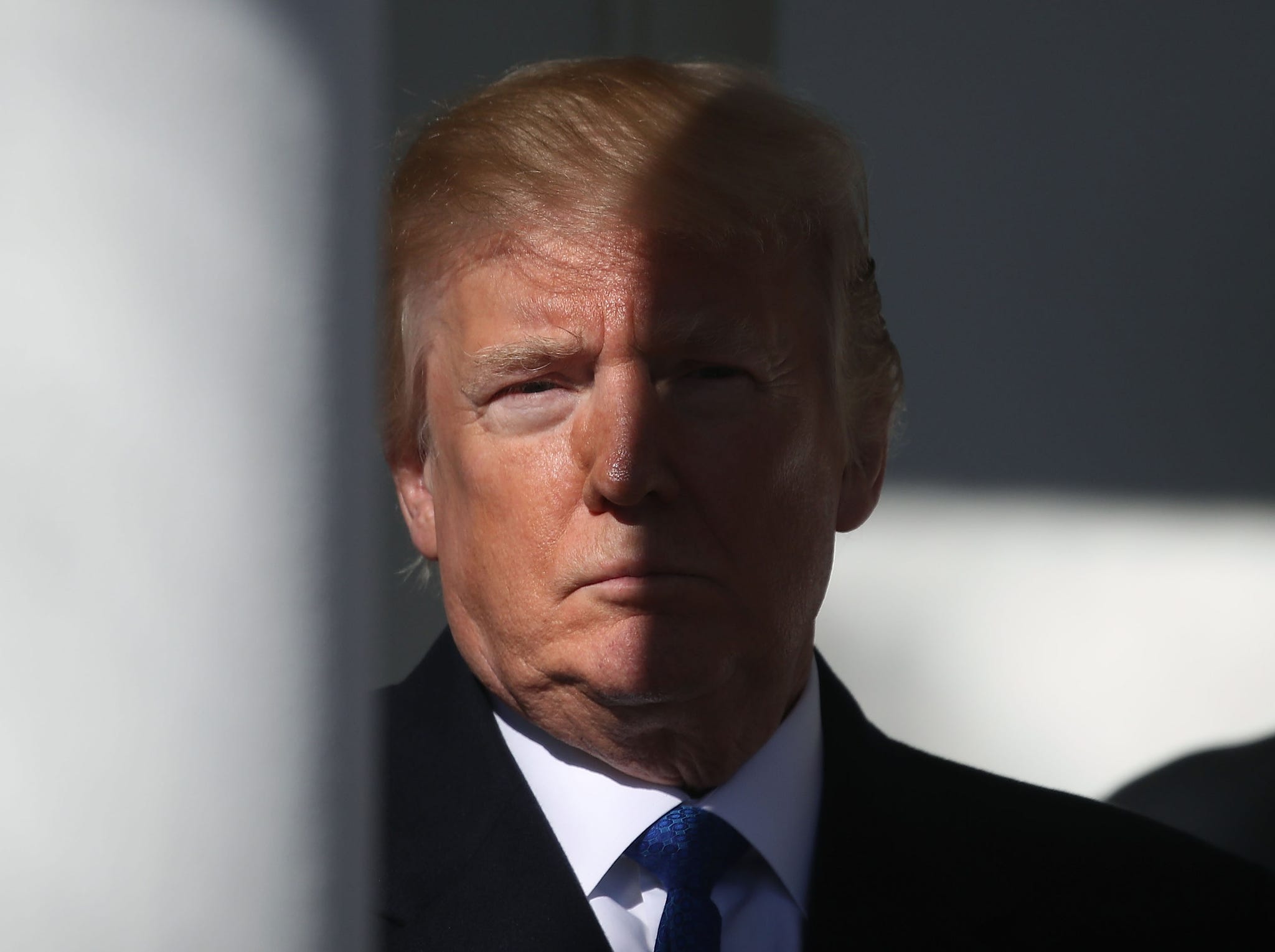 washington, dc january 19 us president donald trump stands in the colonnade as he is introduced to speak to march for life participants and pro life leaders in the rose garden at the white house on january 19, 2018 in washington, dc the annual march takes place around the anniversary of roe v wade, supreme court decision that came on january 22, 1974 photo by mark wilsongetty images