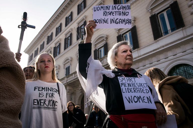 women's march 2018, women's march rome