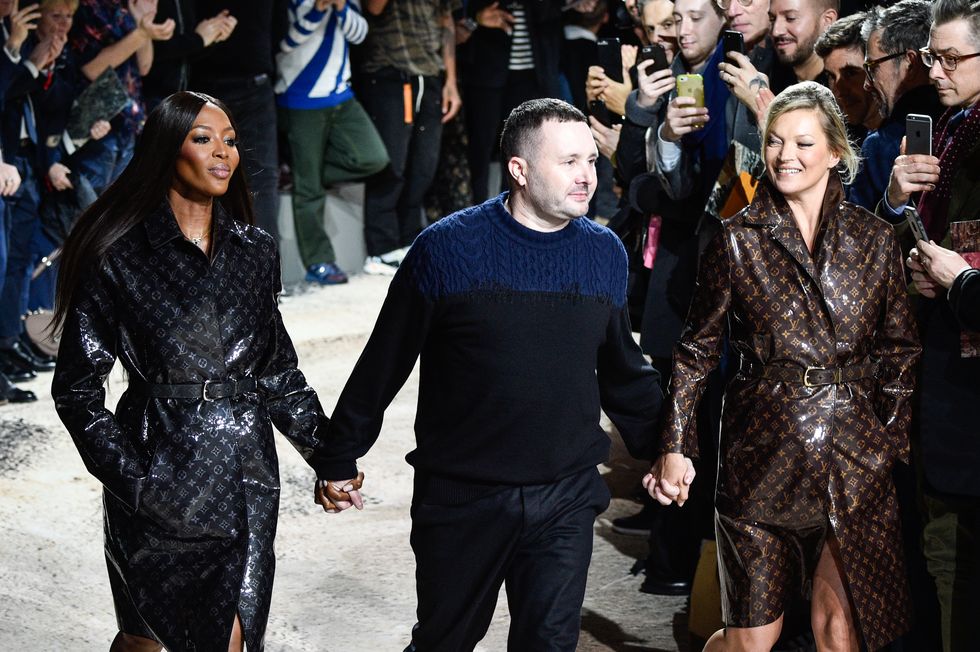 Naomi Campbell, Kim Jones  Kate Moss runway Louis Vuitton Menswear Fall/Winter 2018-2019