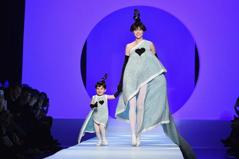 Coco Rocha and Her Daughter Walk Runway At Paris Couture Week - Coco Rocha Mommy  and Me Moment Jean Paul Gaultier Couture