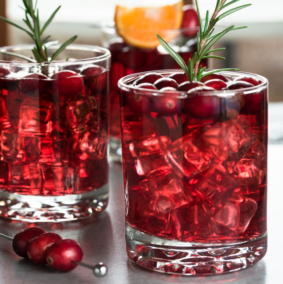 Drink, Food, Cranberry juice, Rosemary, Ingredient, Cranberry, Alcoholic beverage, Plant, Punch, Shrub, 