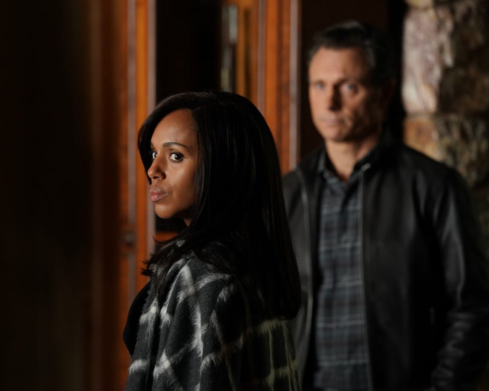 scandal the people v olivia pope when olivia agrees to join fitz in vermont for what she thinks will be a relaxing getaway, she is shocked to find that her closest friends have orchestrated a relentless intervention back in washington, cyrus finally reveals his suspicions to mellie about olivia and jakes extracurricular activities, on scandal, airing thursday, feb 1 900 1000 pm est, on the disney general entertainment content via getty images television network mitch haasethdisney general entertainment content via getty images kerry washington, tony goldwyn