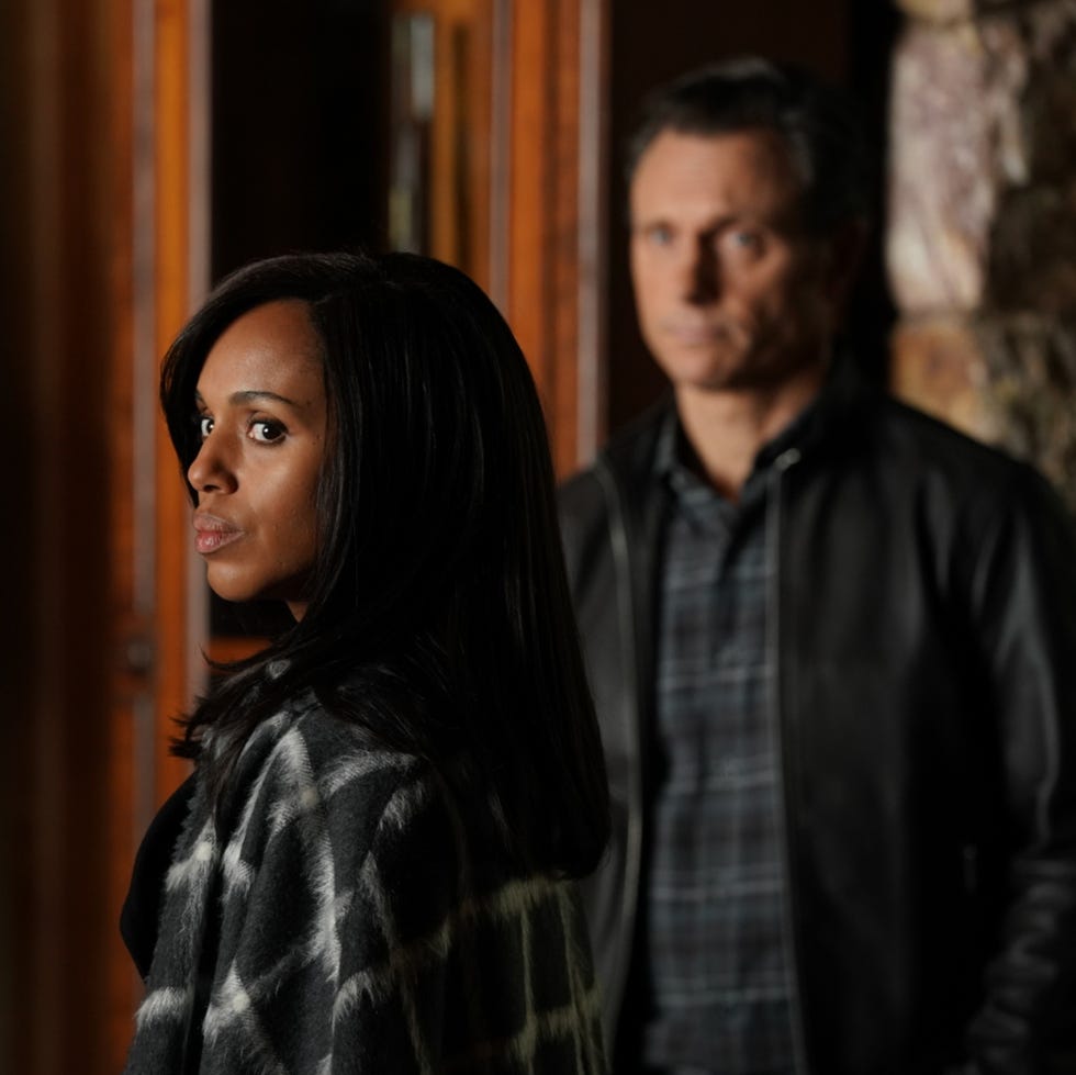ABC's "Scandal" - Season Seven scandal the people v olivia pope when olivia agrees to join fitz in vermont for what she thinks will be a relaxing getaway, she is shocked to find that her closest friends have orchestrated a relentless intervention back in washington, cyrus finally reveals his suspicions to mellie about olivia and jakes extracurricular activities, on scandal, airing thursday, feb 1 900 1000 pm est, on the disney general entertainment content via getty images television network mitch haasethdisney general entertainment content via getty images kerry washington, tony goldwyn