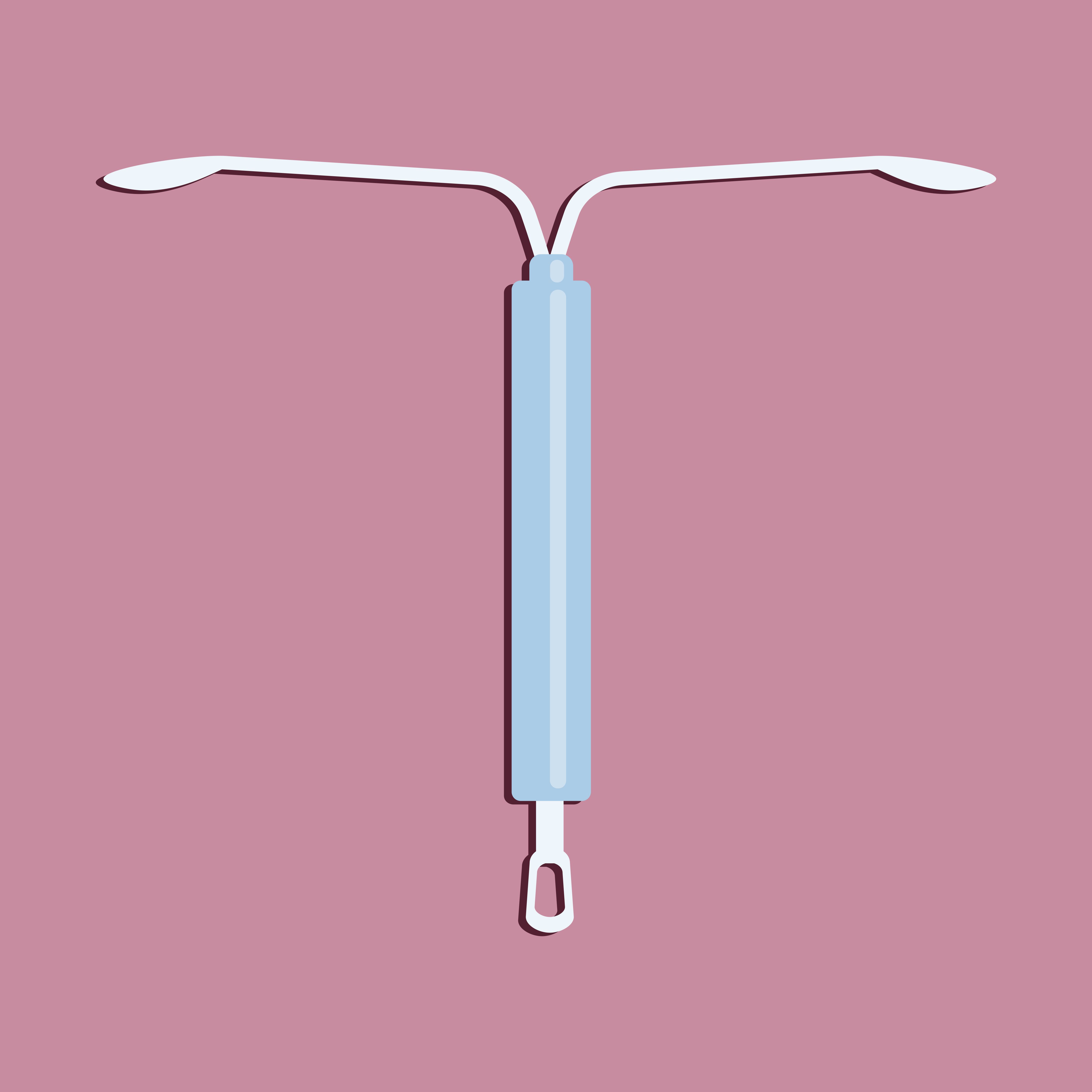 intrauterine device contraceptives method, iud birth control vector illustration flat design