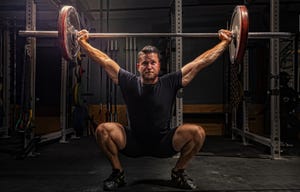 man weightlifting