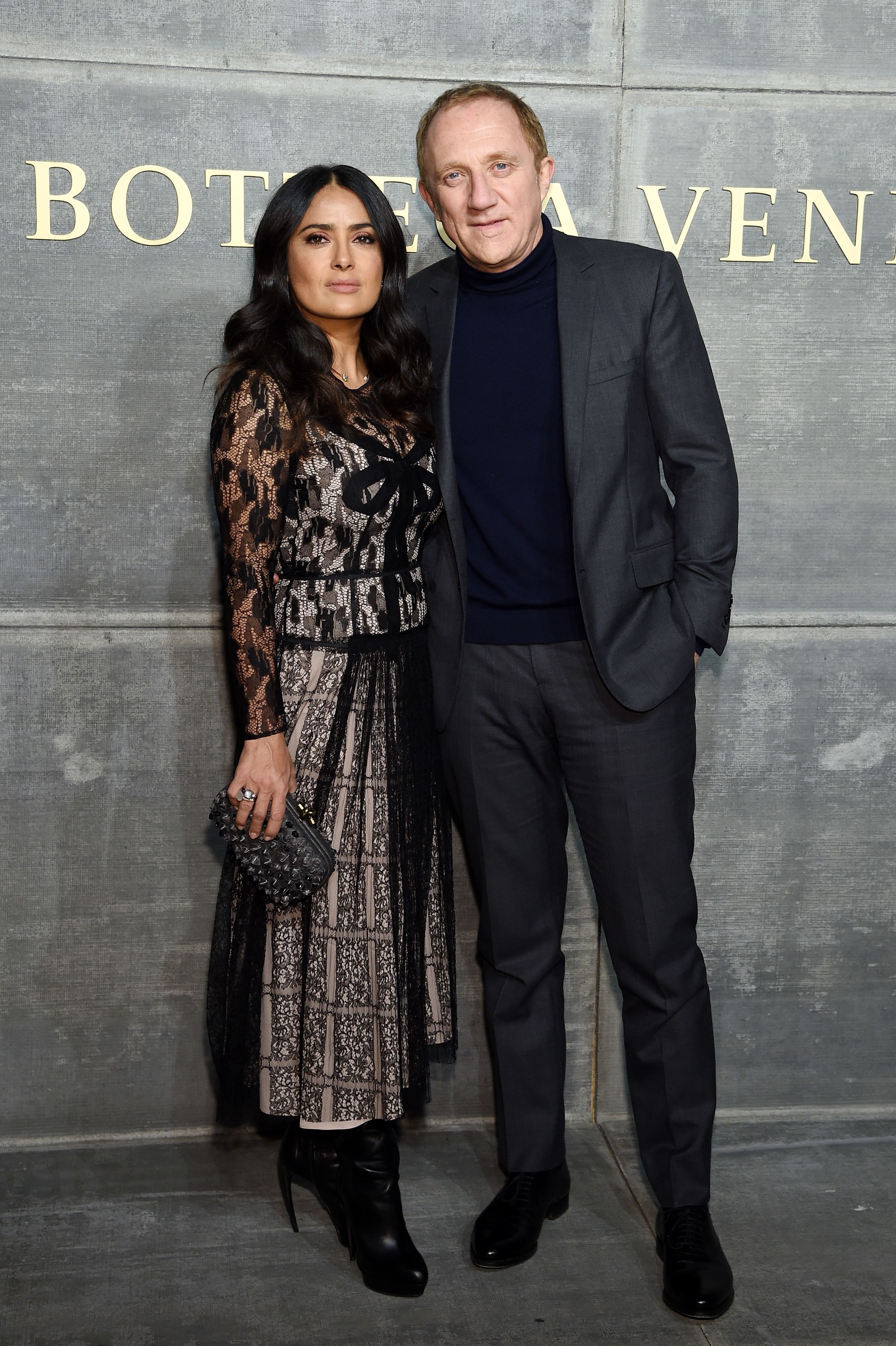 Salma hayek bottega discount veneta fall winter 2018