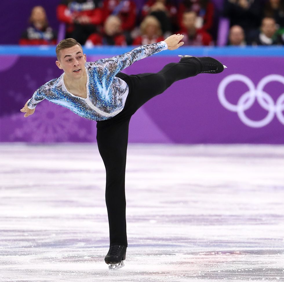 gangneung, south korea   february 12  adam rippon of the united states competes in the figure skating team event  mens single free skating on day three of the pyeongchang 2018 winter olympic games at gangneung ice arena on february 12, 2018 in gangneung, south korea  photo by jamie squiregetty images