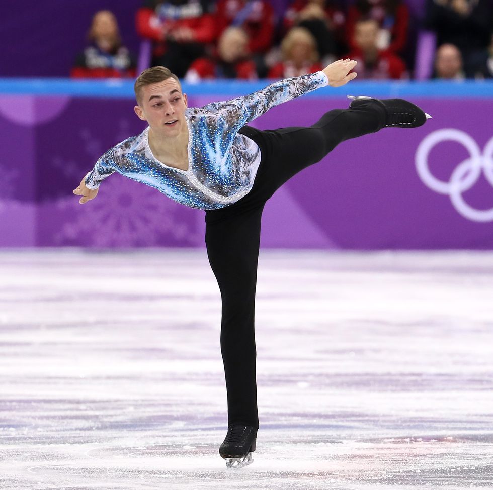 gangneung, south korea   february 12  adam rippon of the united states competes in the figure skating team event  mens single free skating on day three of the pyeongchang 2018 winter olympic games at gangneung ice arena on february 12, 2018 in gangneung, south korea  photo by jamie squiregetty images