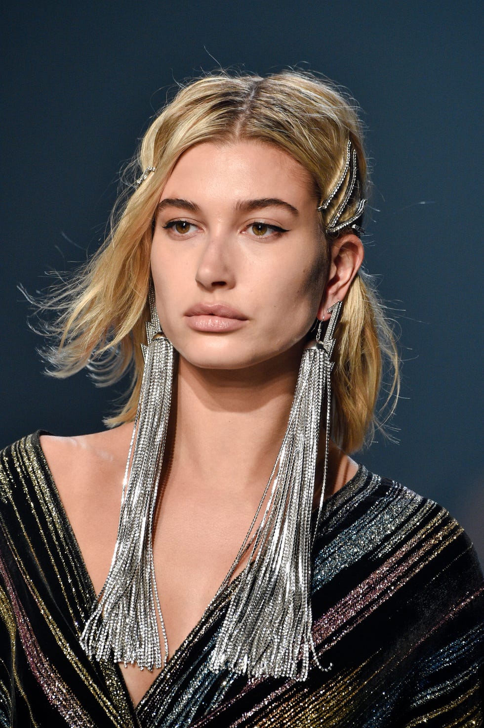 Hair, Face, Blond, Hairstyle, Eyebrow, Beauty, Fashion, Fashion model, Lip, Long hair, 