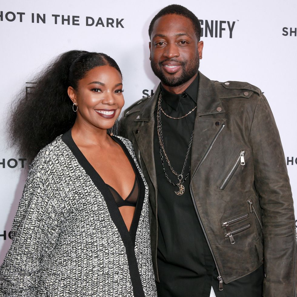west hollywood, ca   february 15  gabrielle union l and dwyane wade attend magnify and fox sports films shot in the dark premiere documentary screening and panel discussion at pacific design center on february 15, 2018 in west hollywood, california  photo by rich furygetty images