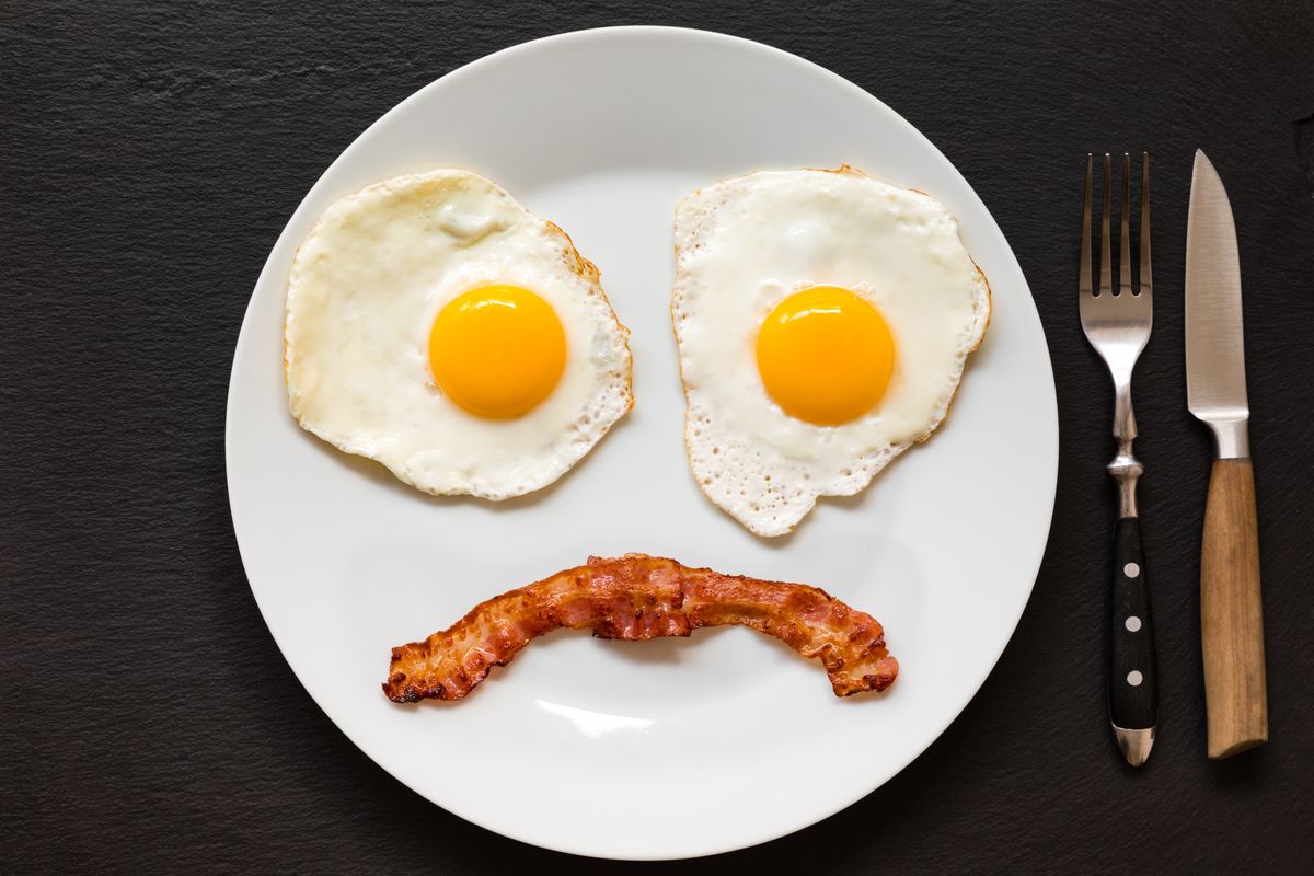 Sad Face Bacon and Eggs