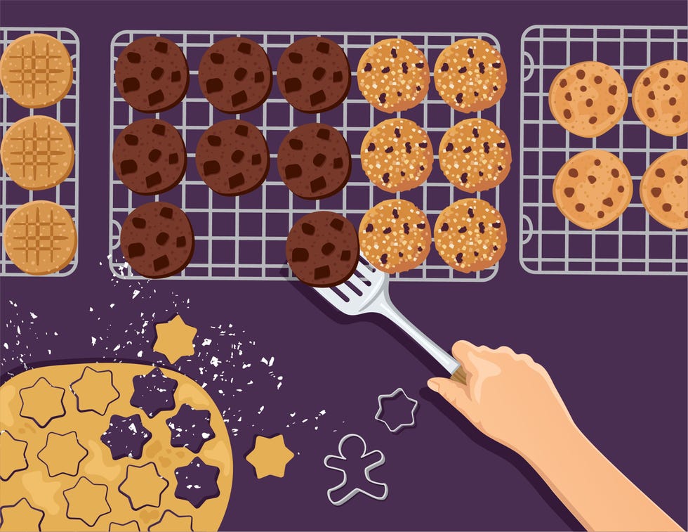 baking cookies illustration
