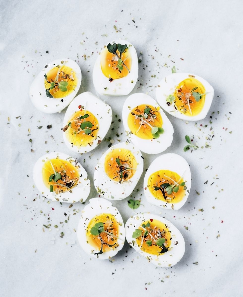 hard boiled eggs protein