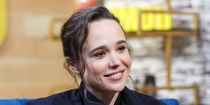 studio city, ca   february 20   actress ellen page visits the imdb show on feburary 20th 2018 in studio city, california the episode airs march 1st 2018  photo by rich polkgetty images for imdb