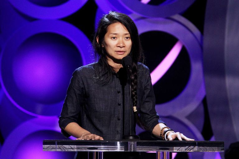 santa monica, ca   march 03  producerdirector chloe zhao speaks onstage during the 2018 film independent spirit awards on march 3, 2018 in santa monica, california  photo by tommaso boddigetty images