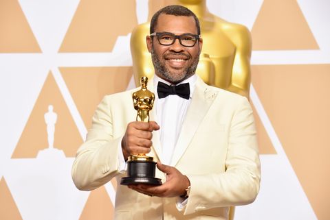 hollywood, ca   march 04  writer jordan peele, winner of the best original screenplay award for get out, poses in the press room during the 90th annual academy awards at hollywood  highland center on march 4, 2018 in hollywood, california  photo by jeff kravitzfilmmagic