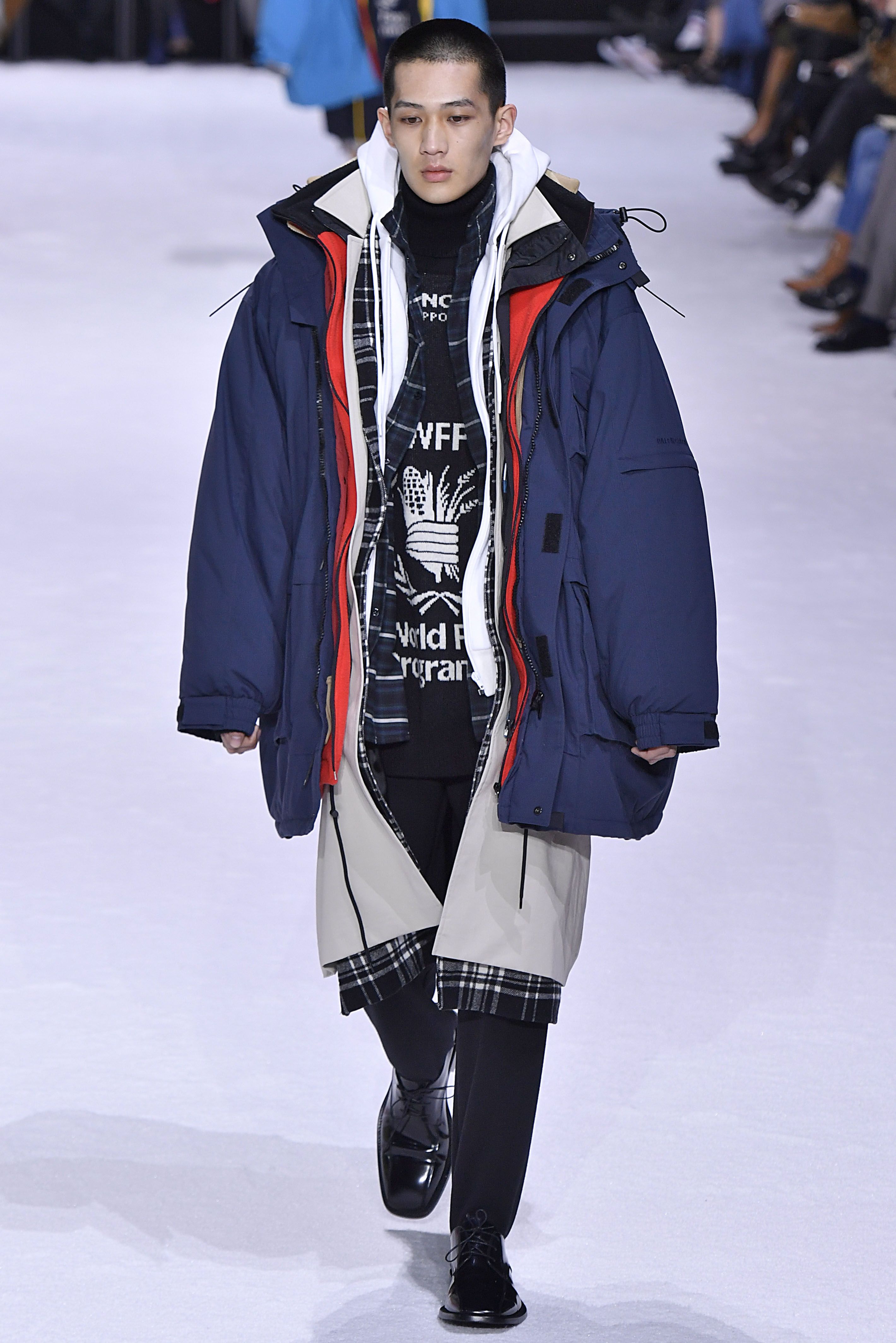 Balenciaga's $9,000 Layered Coat at Paris Fashion Week Reminds